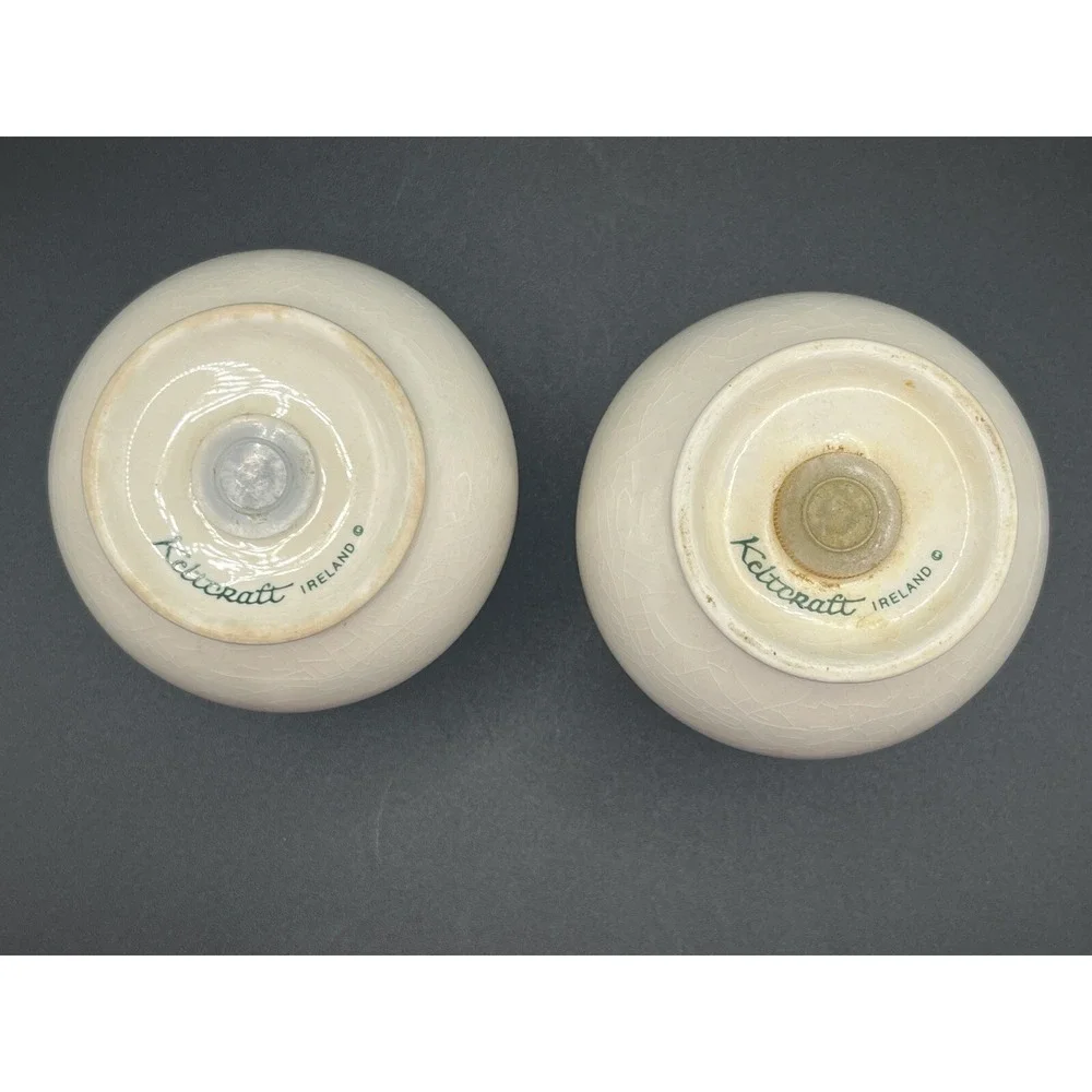 Keltcraft Ireland Butterfly Cream & Blue‎ Salt & Pepper Shakers